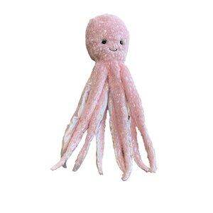 DAN DEE Plush Octopus Pink Shimmery Plush Plastic Eyes 29" Long